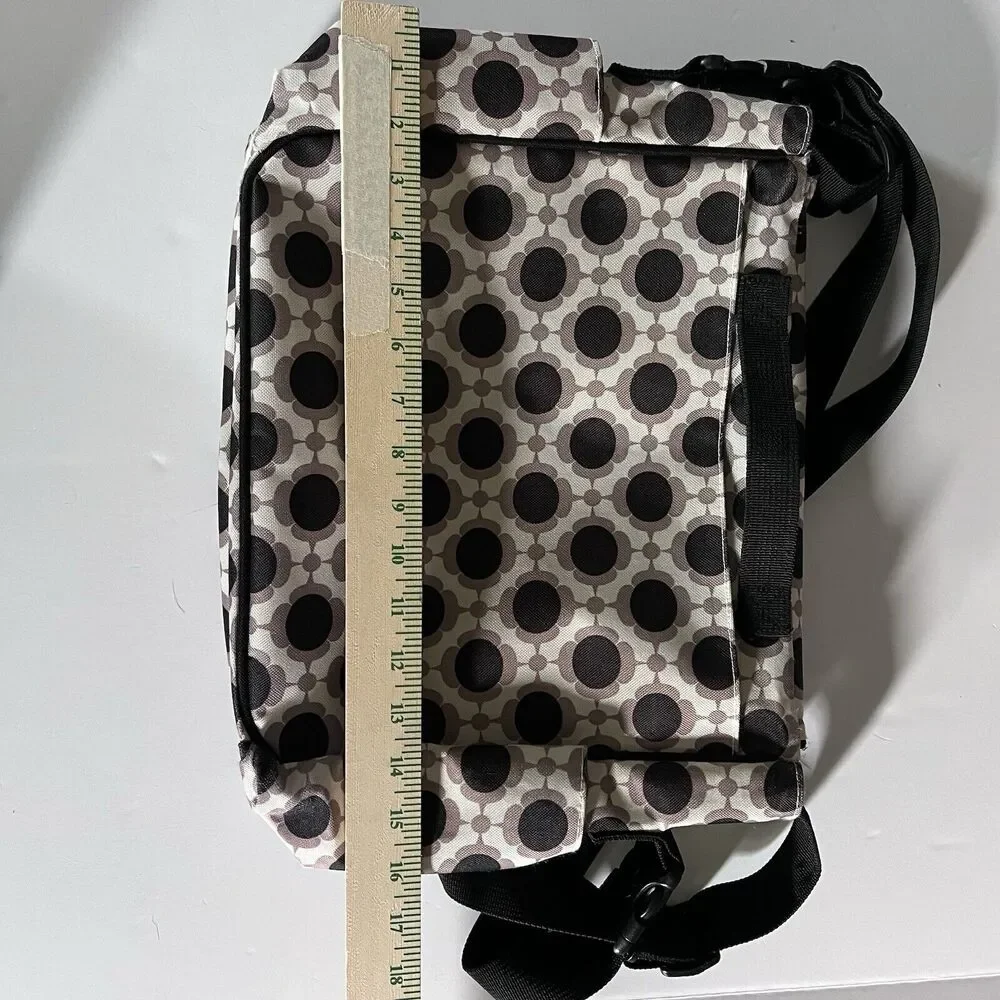 Skip Hop Dash Deluxe Diaper Bag Black Polka Dot Large Unisex Multiple Pockets